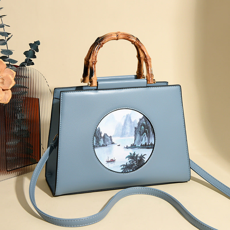 Women's Chinese Style One Spring Versatile Large Crossbody Bags