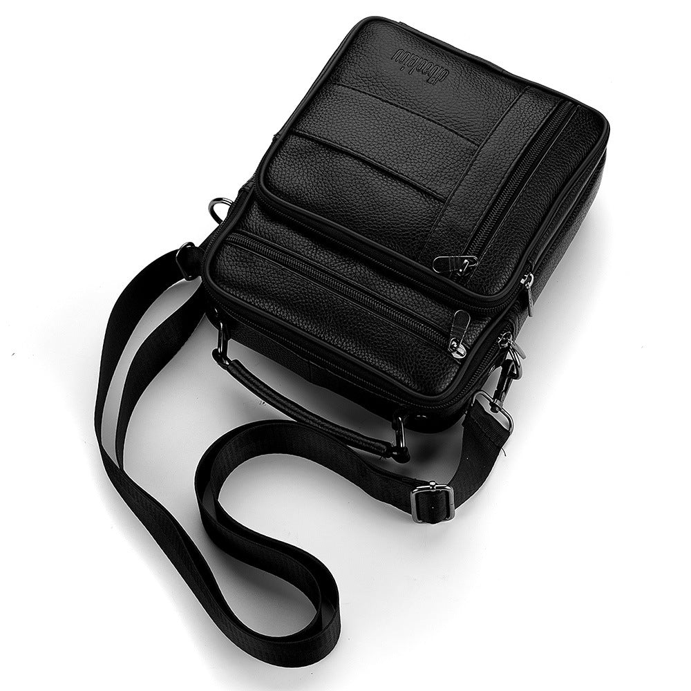 Men's Business Leather Top Layer Cowhide Men's Shoulder Bags