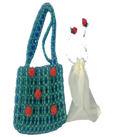 Acrylic Beaded Fruit Soda Orange Handmade Handbags