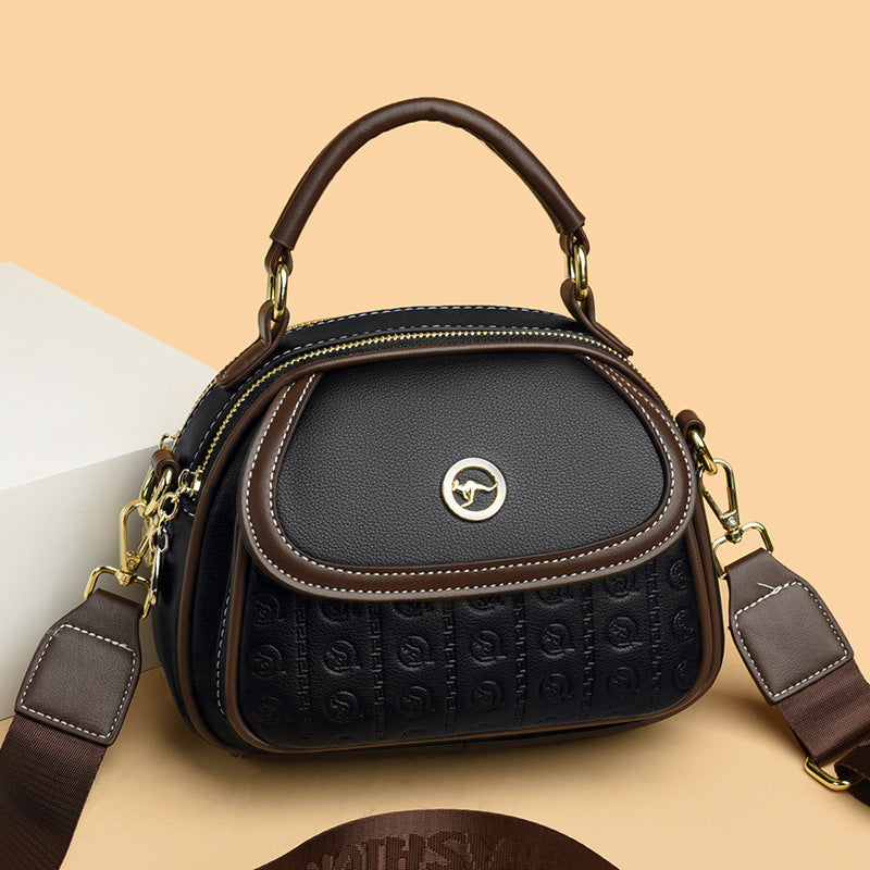 Women's Fashion Contrast Color Versatile Large Capacity Crossbody Bags