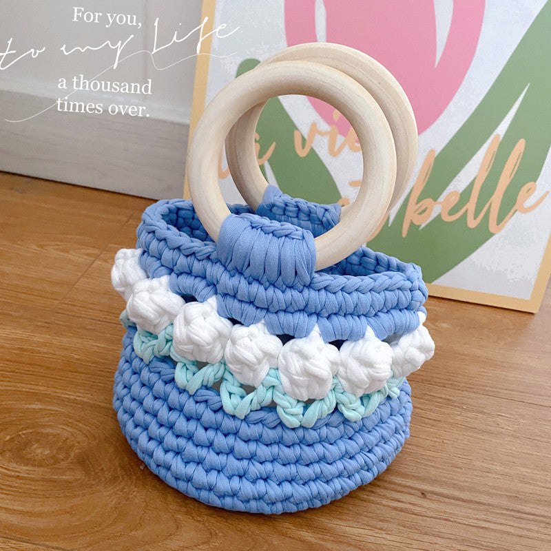 Tulip Hand-woven Homemade Material Finished Gift Handbags