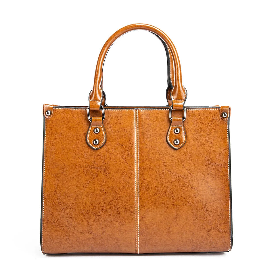 Women's Genuine Leather Fashion Trendy All Match Shoulder Bags