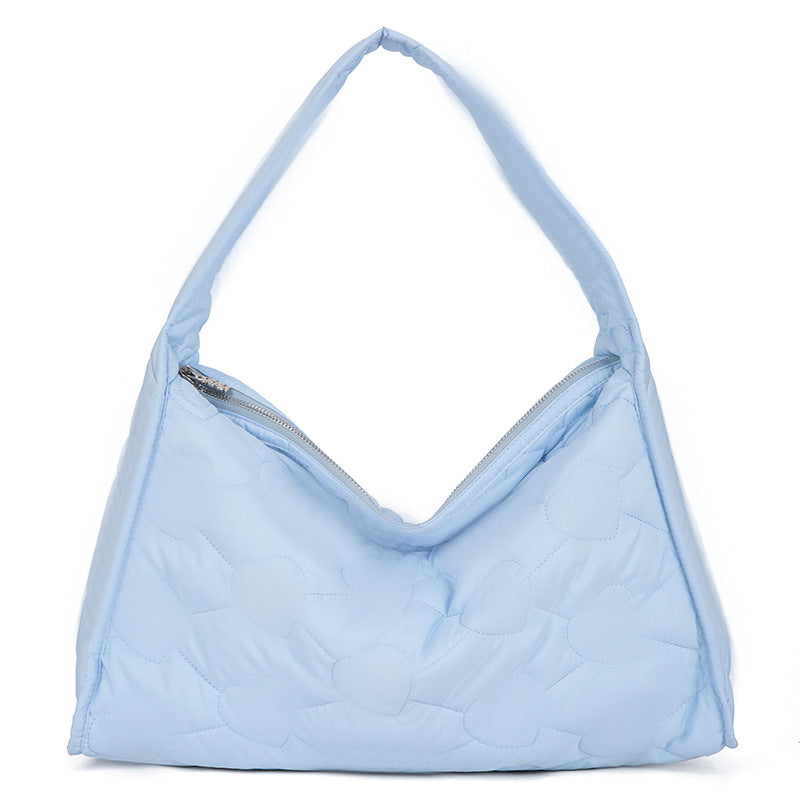 Padded Thai Fashion Embroidery Love Large Shoulder Bags