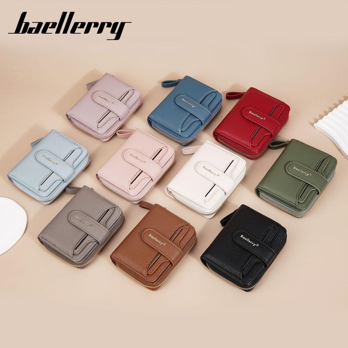 Women's Chic Snap Button Multi Slots Advanced Ladies Wallet
