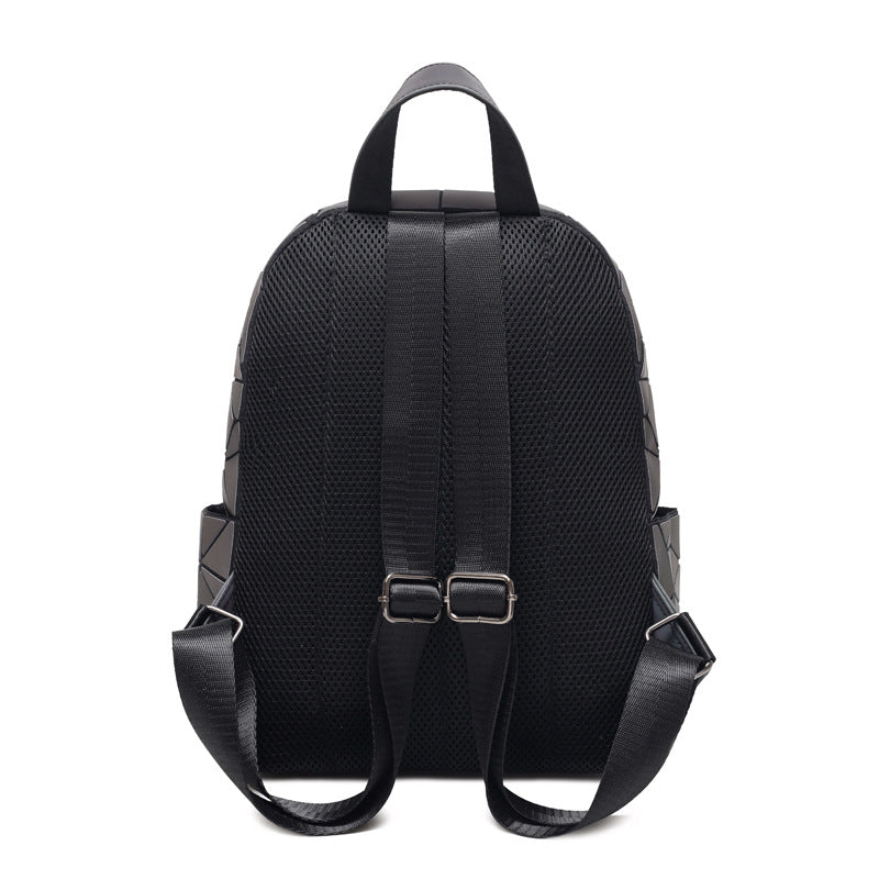 Women's & Men's Fashion Trendy Rhombus Luminous Color Changing Backpacks