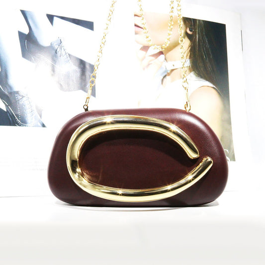 Women's Holding Dinner Personalized Design Retro Metal Bags