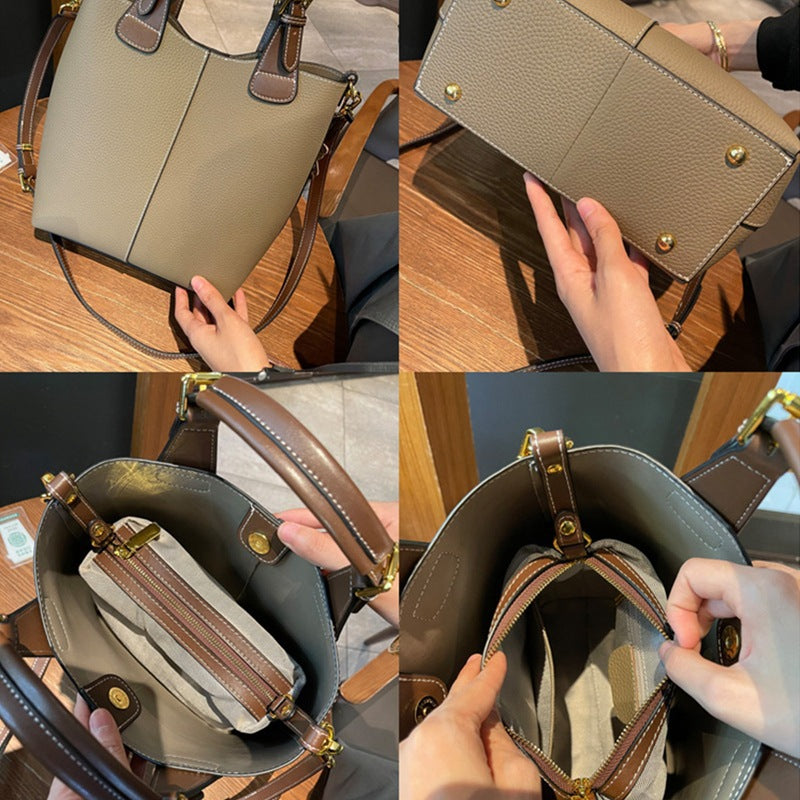 New Leather High-grade Large Capacity Portable Shoulder Bags