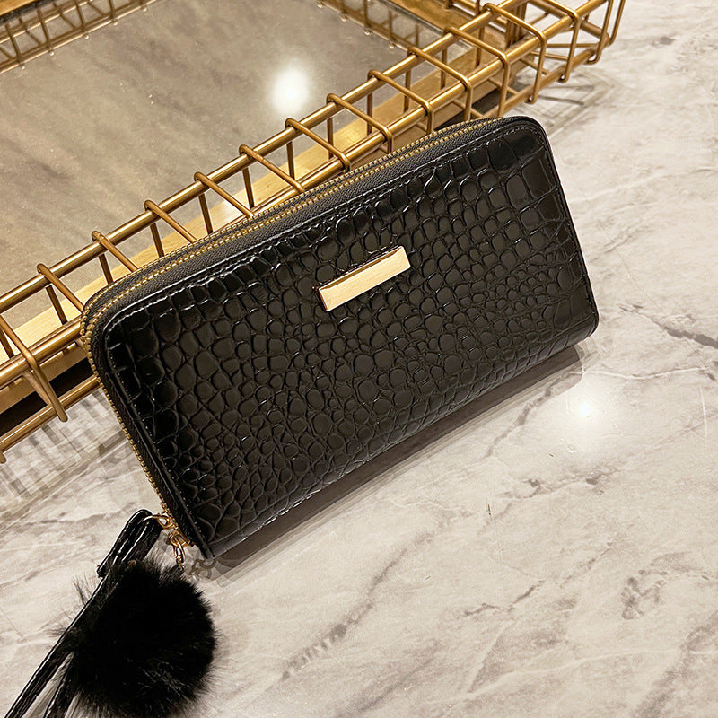 Stylish Women's Cheap Simple Crocodile Pattern Purses