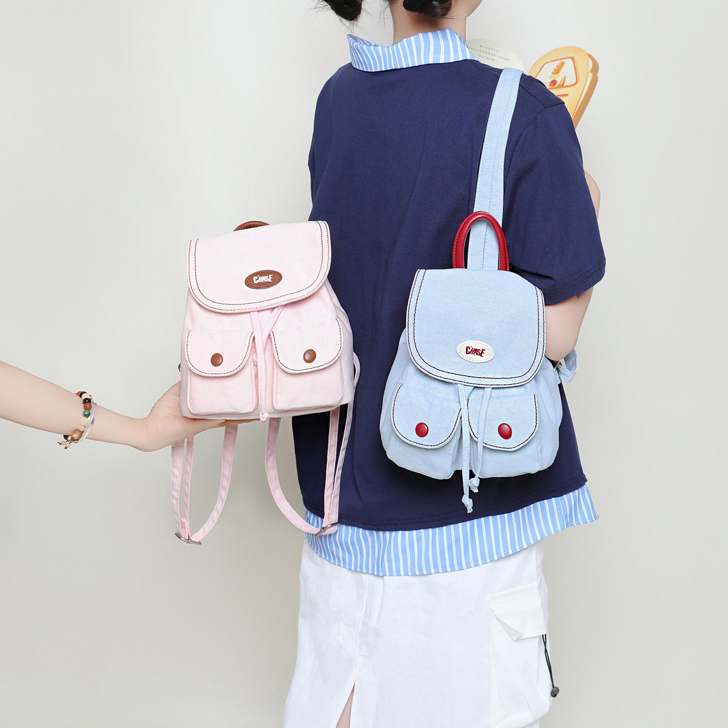 Women's Denim Canvas Mini Super Popular Niche Backpacks