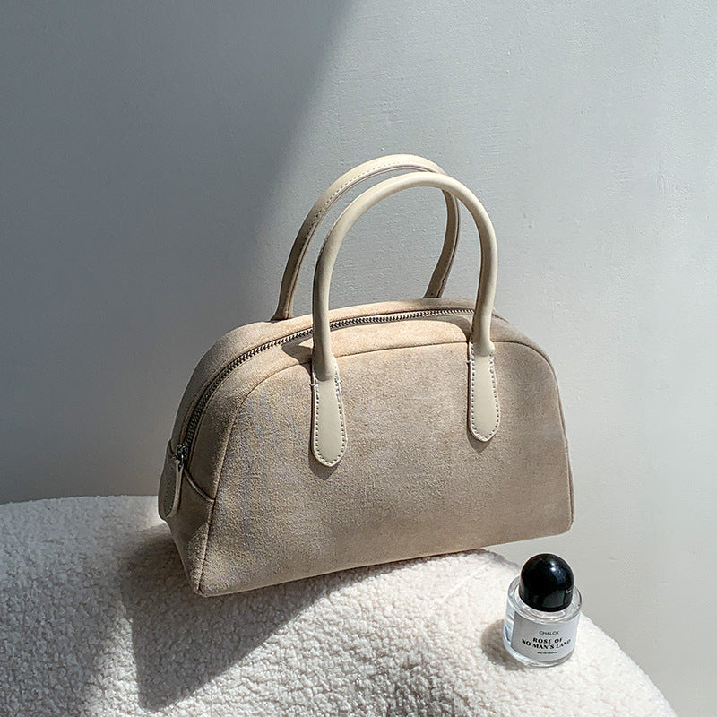Women's Elegance Retro Large Capacity Design Suede Handbags