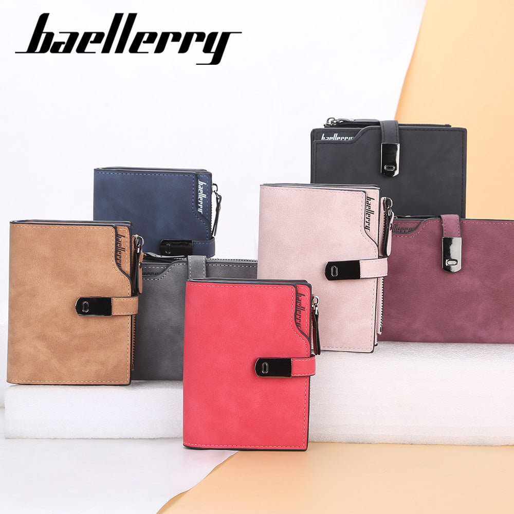 Women's Short Fashion Korean Style Multi Slots Ladies Wallet