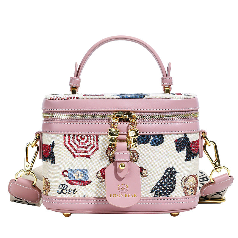 Source Cartoon Bear Box Minimalist Design Crossbody Bags