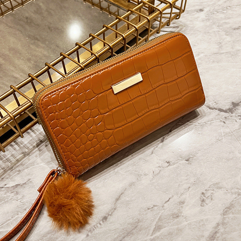 Stylish Women's Cheap Simple Crocodile Pattern Purses