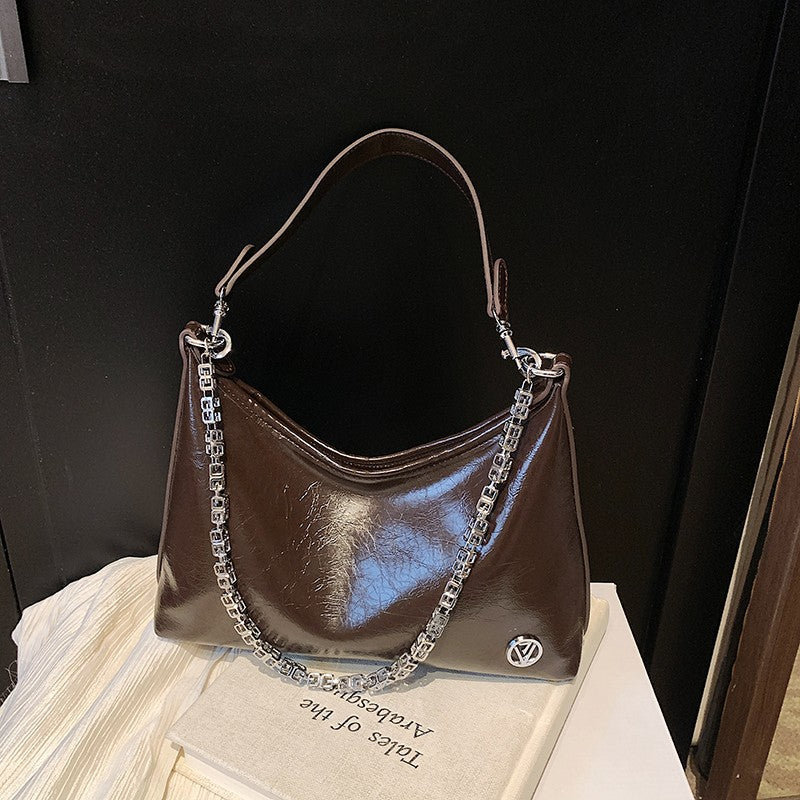 Women's Simple High-grade Underarm Fashion Trend Chain Large Capacity Temperamental Women's Shoulder Bag