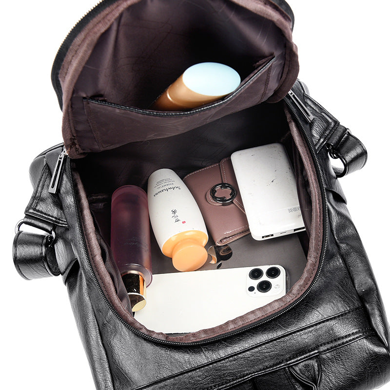 Women's Double Back Large Capacity Niche Korean Backpacks