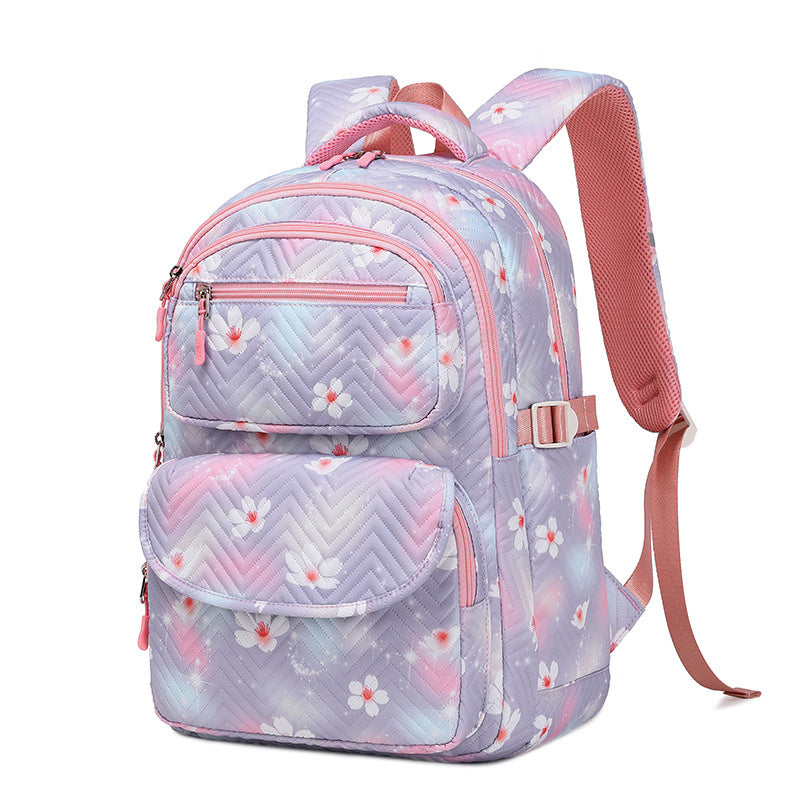 Printed Three-piece Set Clear Sweet Fashion Elementary School Students' Schoolbags