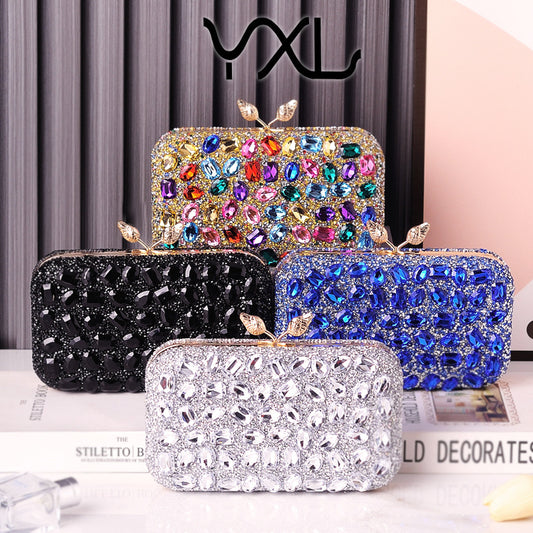 Color Resin Drill Dress Garment Popular Advanced Evening Bags