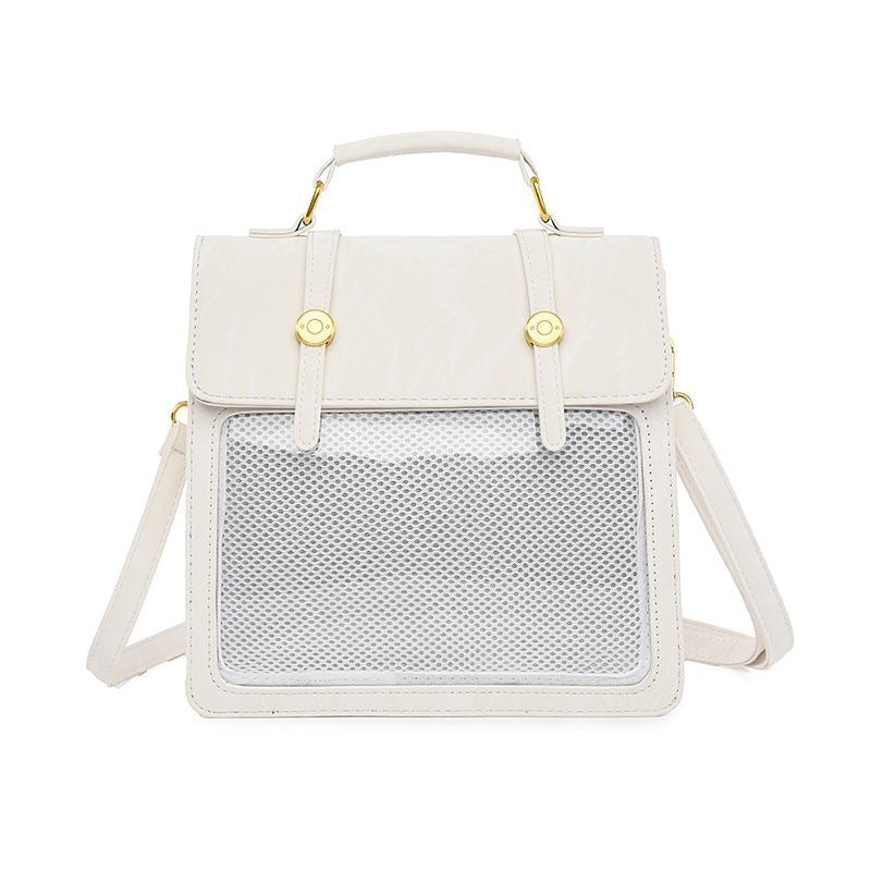 Two-dimensional Transparent Snack Volume Pain Female Three Backpacks