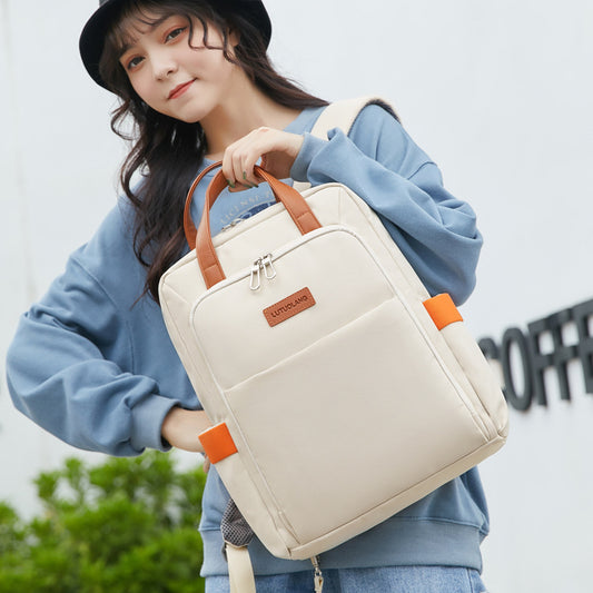 Large Capacity Female Lightweight Fashion Solid Color Backpacks