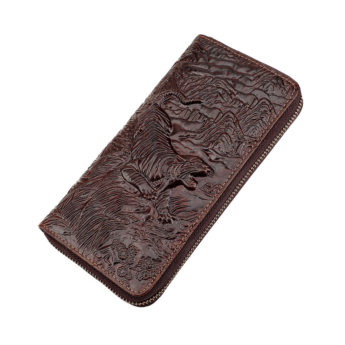 Women's & Men's Three-dimensional Dragon Zipper Swiping Personalized Large Capacity Clutch Ladies Wallet