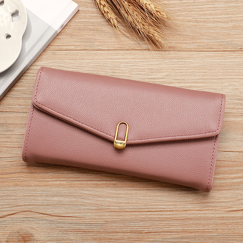 Women's Large Capacity Multifunctional Clutch Zipper Hasp Bags