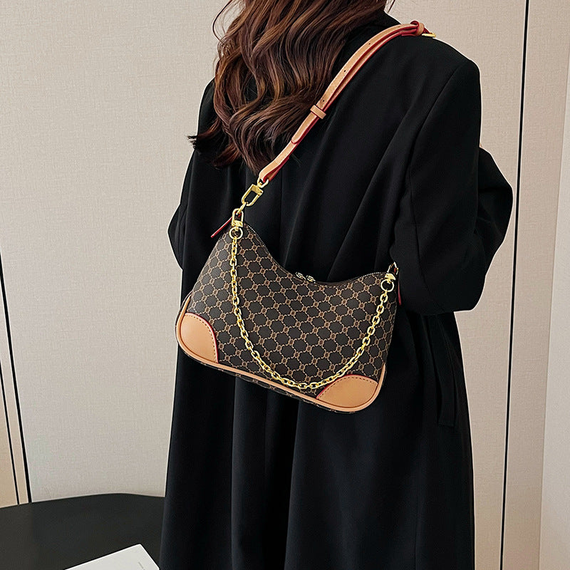 Women's Handmade Croissant Retro Since Material Kit Small Square Bags