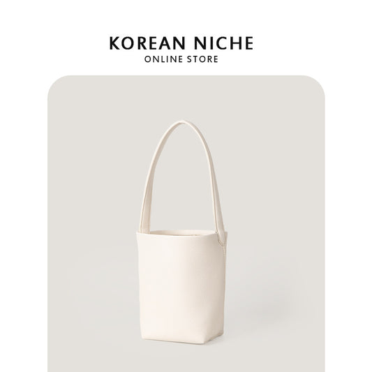 Niche Design Advanced Texture Soft Leather Litchi Pattern Shoulder Bags