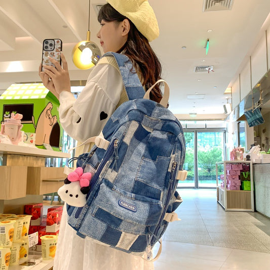 Women's & Men's & High College Simple Large Capacity Backpacks