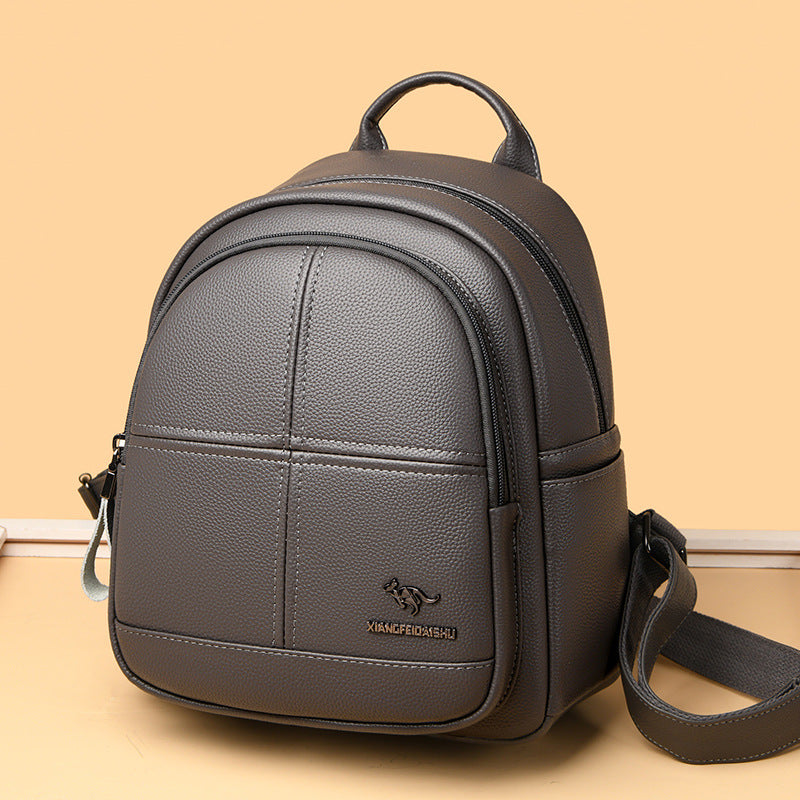 Women's Large Capacity Splicing Simple Fashion Soft Backpacks