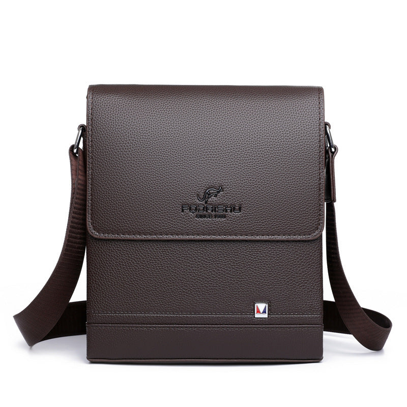Men's Fashion Business With Lid Vertical Men's Messenger Bags