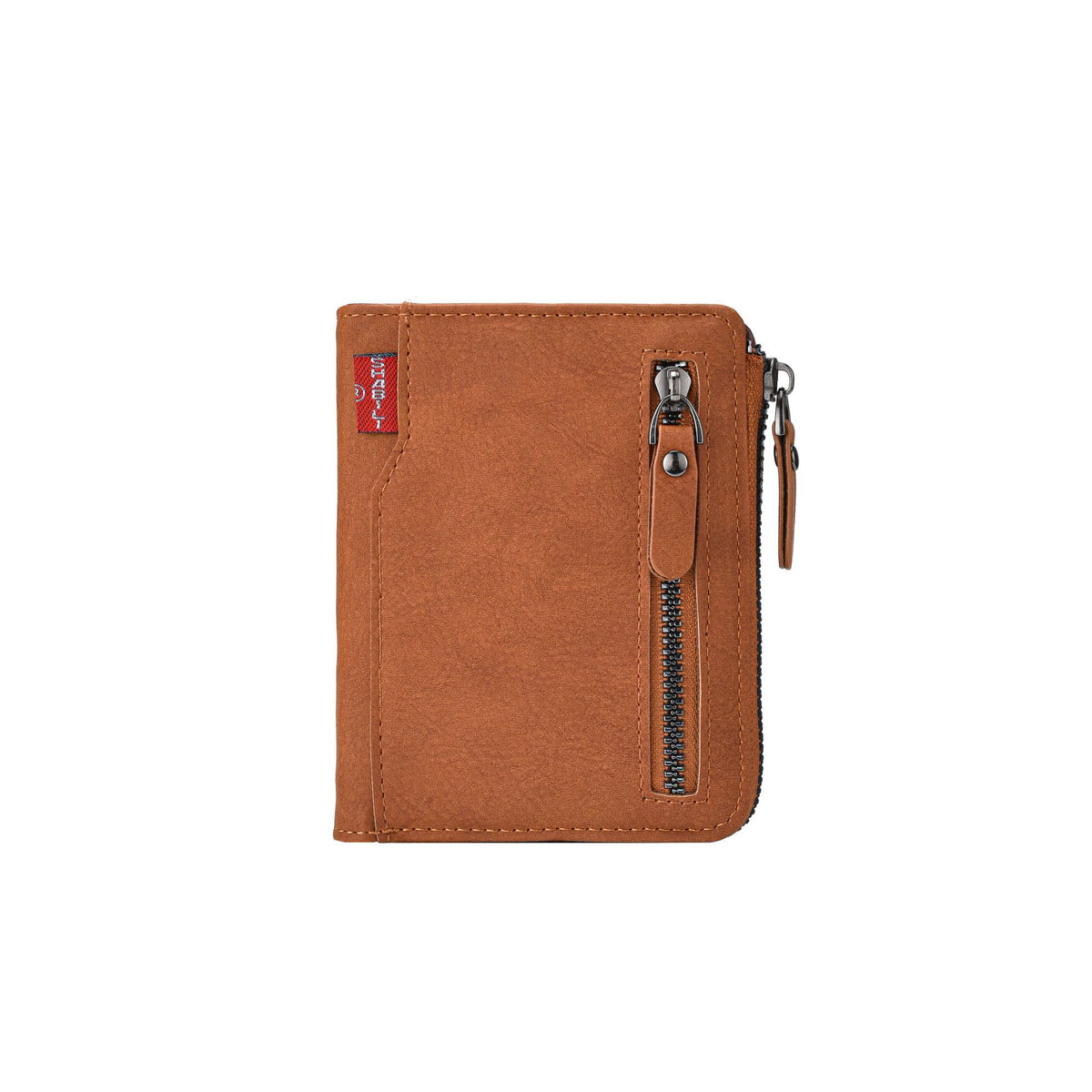 Men's Personality Zipper Multiple Slots Large Capacity Coin Purses