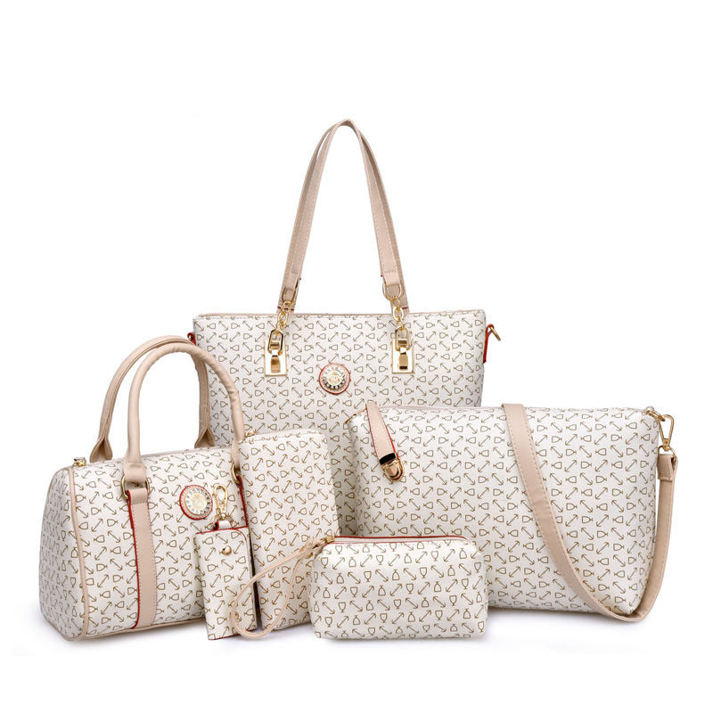 Fashion Combination Bone Pattern Printed Large Handbags