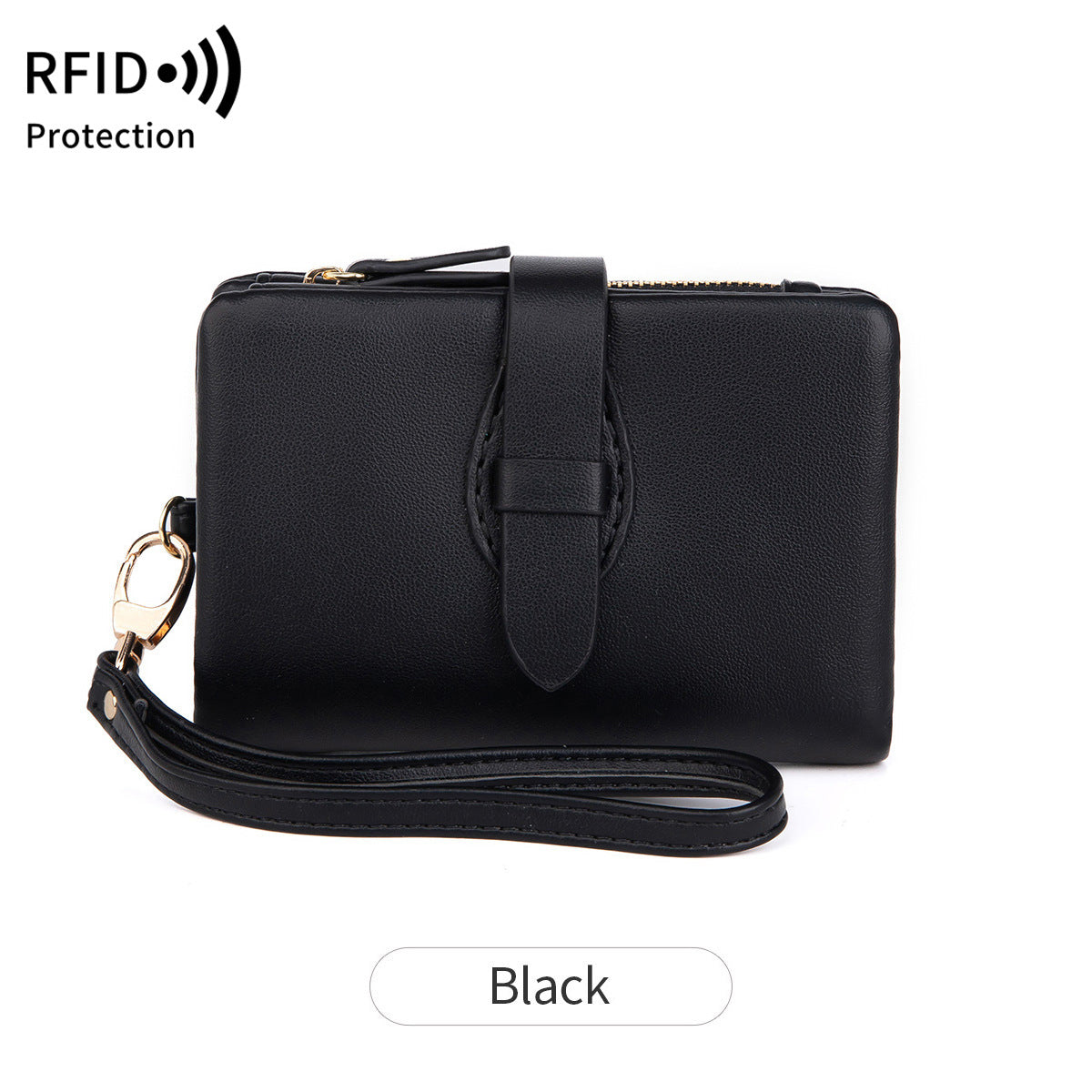 Women's Off Short Style Retro Fashion Zipper Ladies Wallet