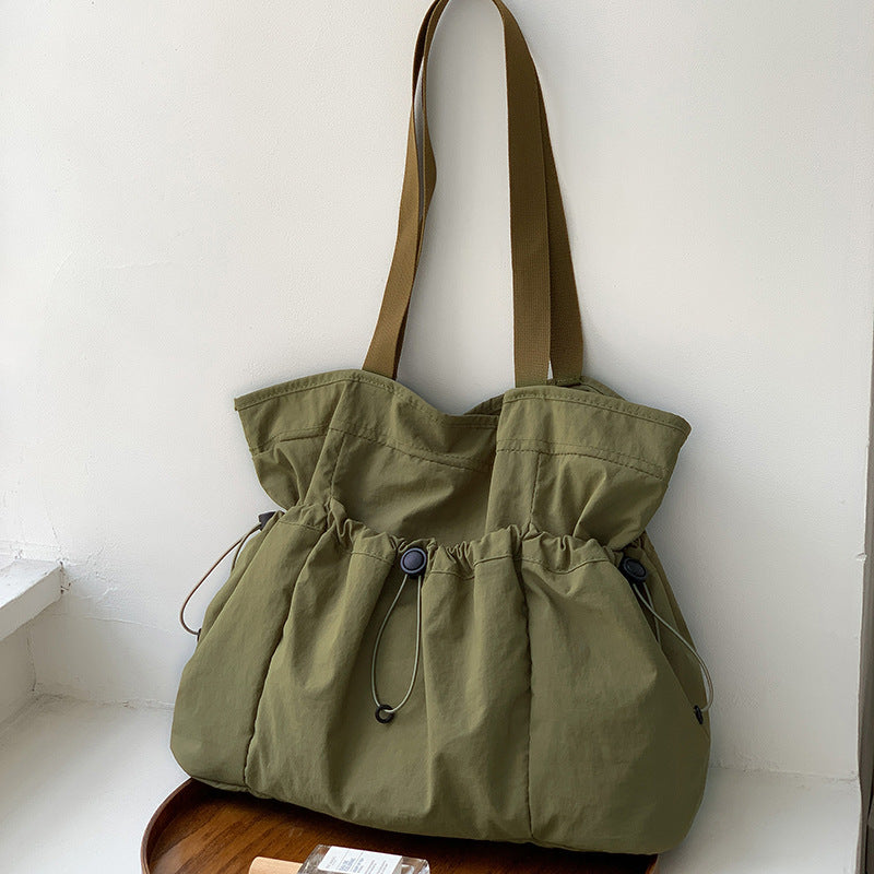 Women's Nylon Drawstring Simple Large Capacity Advanced Bags