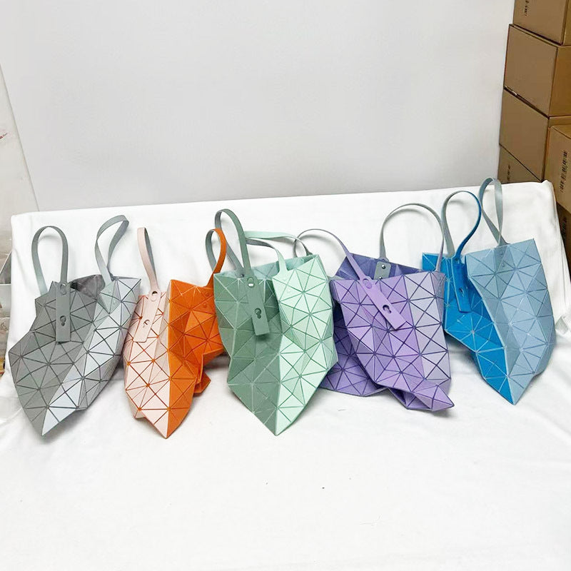 Double-sided Frosted Rhombus Single Portable Female Bags