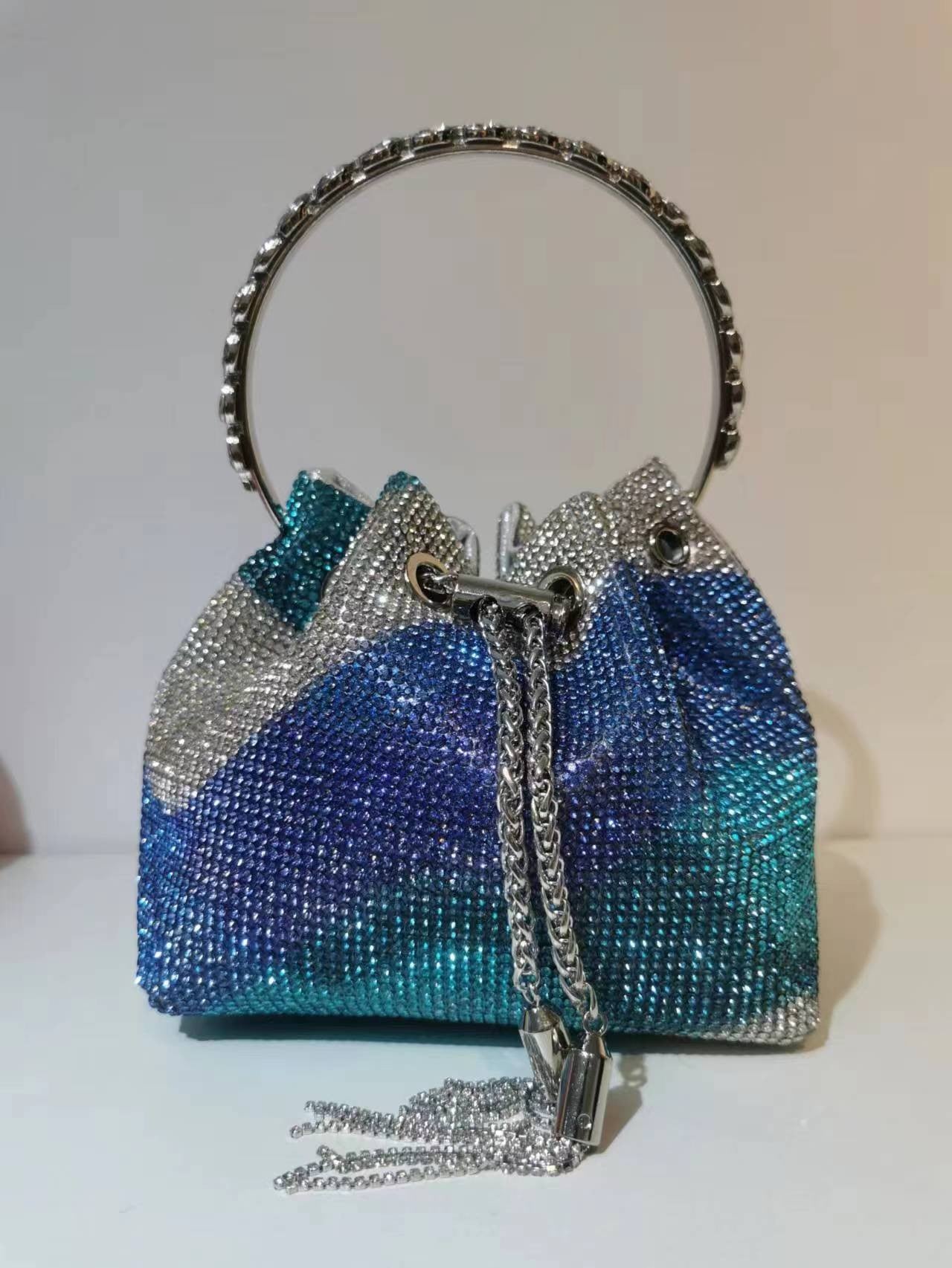 Women's Heron Live Streaming On Tassel Rhinestone Shoulder Bags
