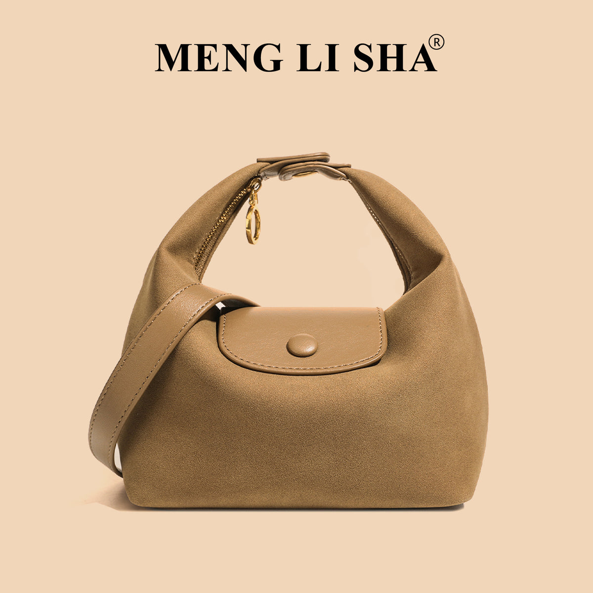 Women's Dragon Inlaid High-grade Fashion Lunch Suede Flap Women's Shoulder Bag