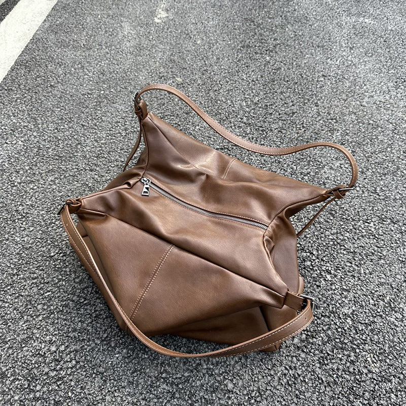 Women's Ge Big Vegetable Tanned Idle Style Tote Bags