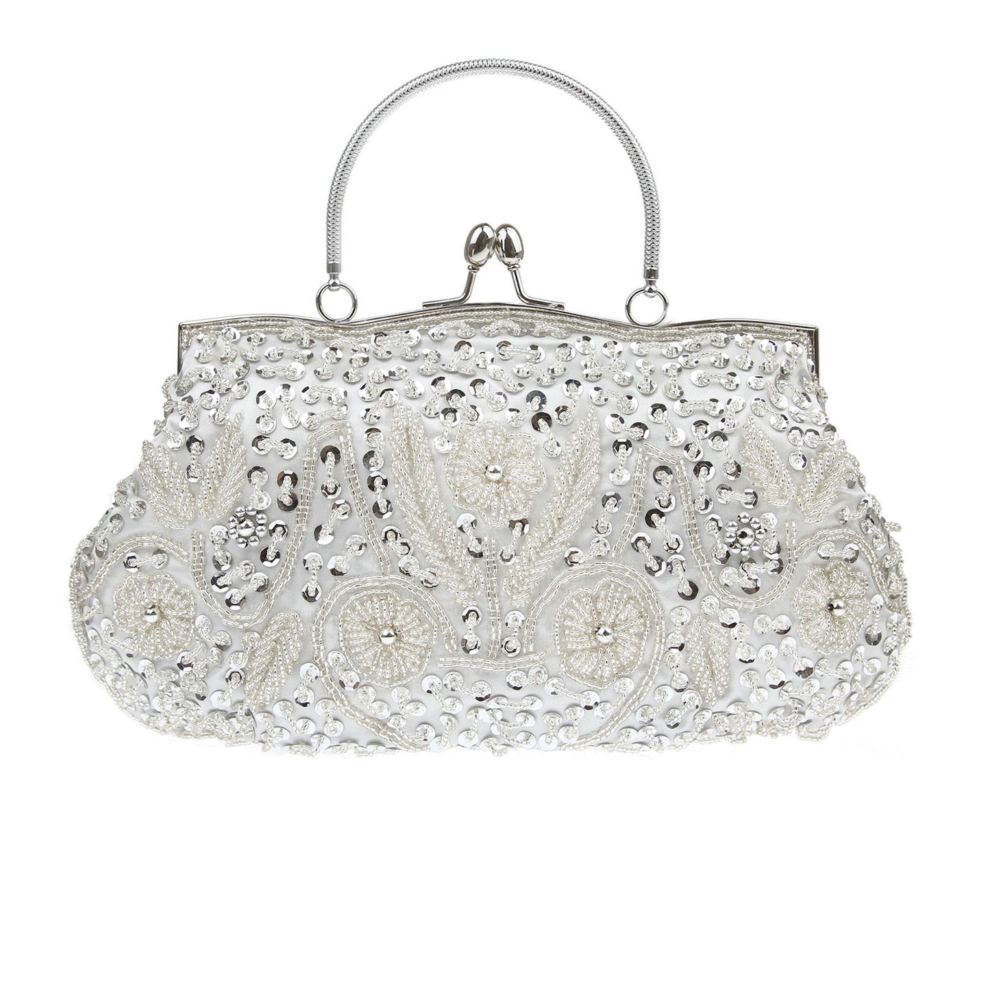 Women's Handmade Pearl Embroidery Dress Garment Dinner Evening Bags