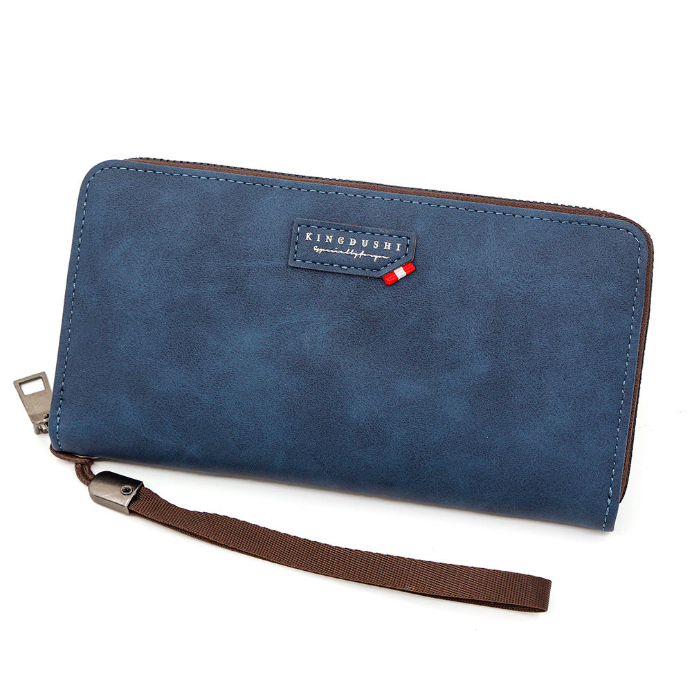 Men's Korean Fashion Long Zipper Chain Mobile Bags