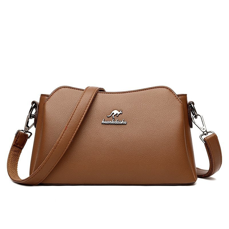 Wedding Celebration Red Soft Leather Large Crossbody Bags