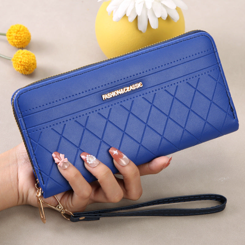 Women's Style Long Large Capacity Plaid Clutch Korean Ladies Wallet