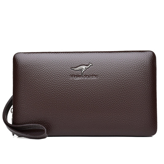 Men's Leather Clutch Large Capacity First Layer Men's Handbags