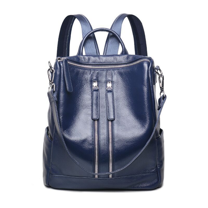 Women's Leather Korean Preppy Style Street Trendy Backpacks