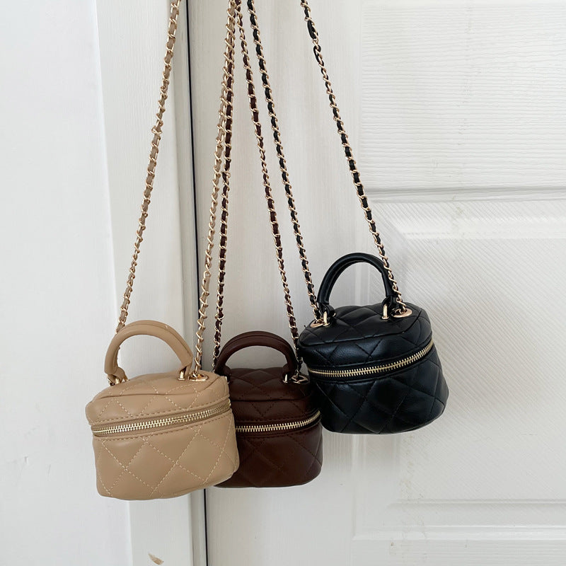 Women's Fashion Chain Box Mini Diamond Quilted Crossbody Bags