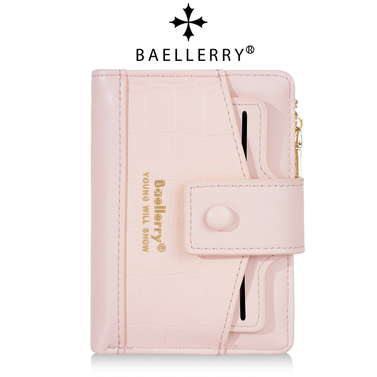 Women's Short Stone Pattern Multiple Slots Thin Ladies Wallet