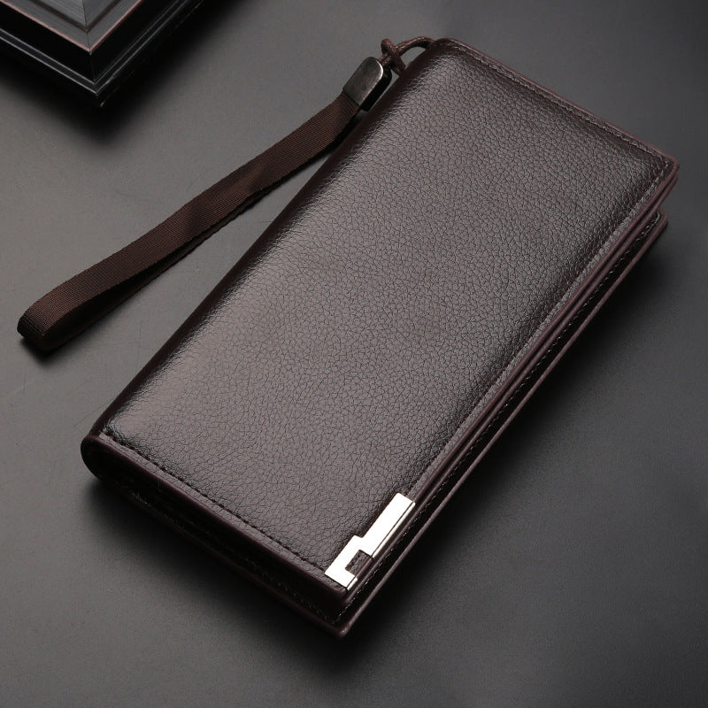 Men's Long Zipper Multiple Slots Light Luxury Men's Wallet
