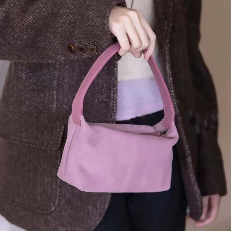 Korean Style Vintage Suede Simple Underarm Bags