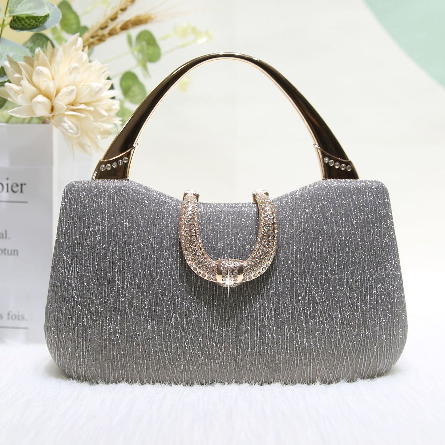 Fashion Thin Glittering Texture Portable Dinner Banquet Bags