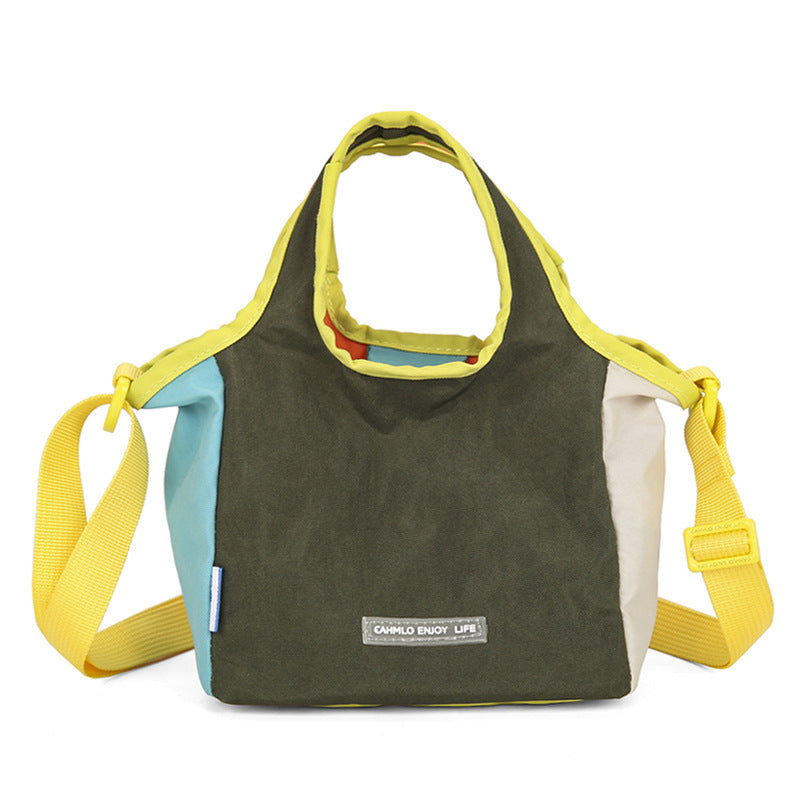 Women's Dopamine Color Matching Portable Dumpling Fashion Bags
